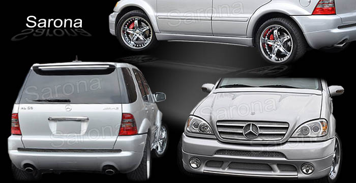 Custom Mercedes ML  SUV/SAV/Crossover Body Kit (1998 - 2005) - $1990.00 (Manufacturer Sarona, Part #MB-084-KT)